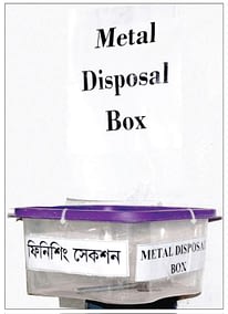 Metal Disposal Box